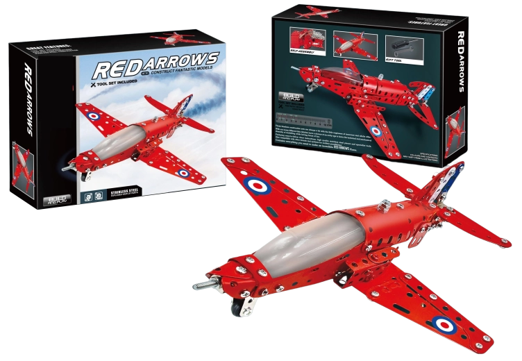 Kovová stavebnice letadla 201 dílků SPARKYS