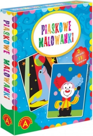 Pískové malování – tuleň a klaun