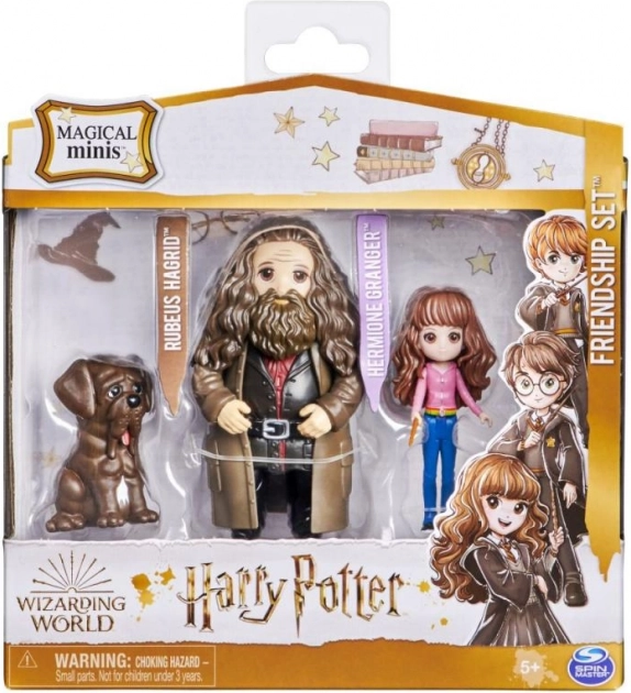 Wizarding World Magical Minis sada přátelství Hermione Granger a Rubeus Hagrid s Tesákem