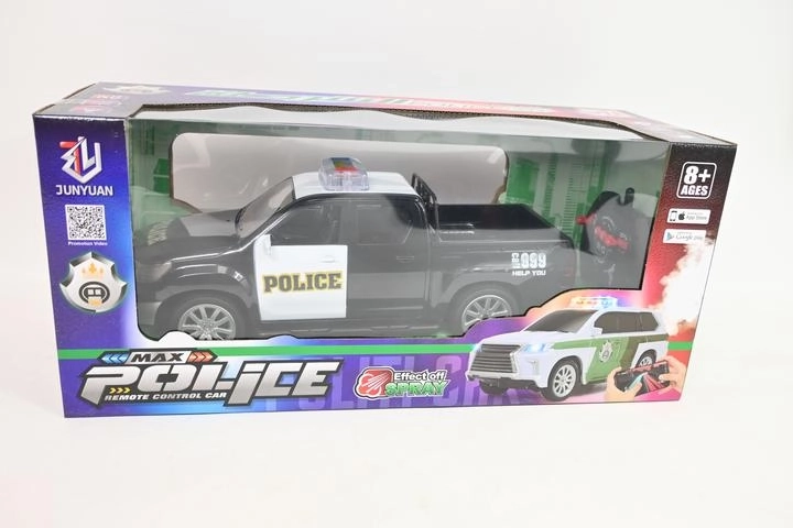 Jeep policejní auto na dálkové ovládání s parním efektem