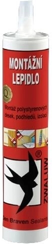 Montážní lepidlo bez rozpouštědel 310 ml DEN BRAVEN