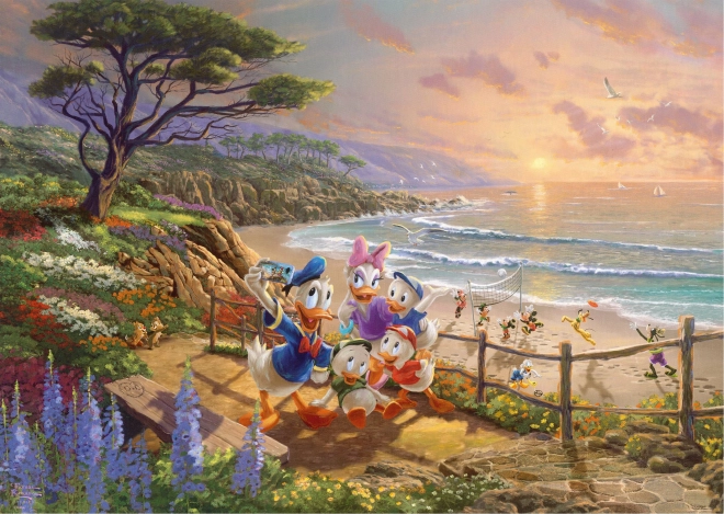 Puzzle Donald & Daisy: Kačeří odpoledne 1000 dílků