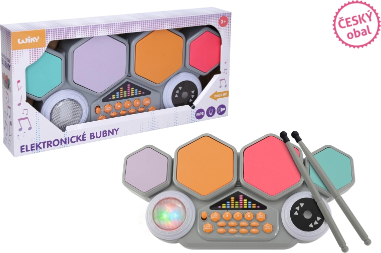 Elektronická bicí souprava 42 cm – český obal