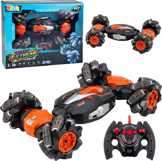 RC driftovací kaskadérské auto Twist 1:16 oranžové 2,4 GHz