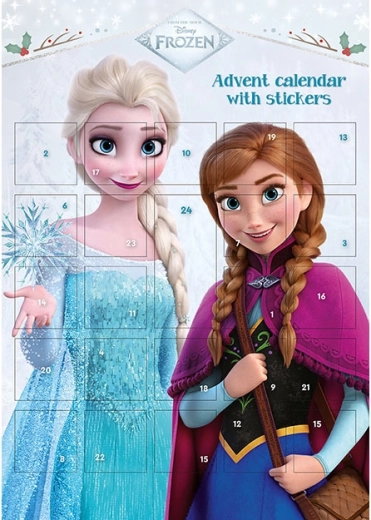 Adventní kalendář se samolepkami Ledové království