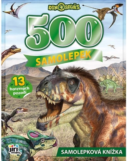 500 samolepek dinosauři