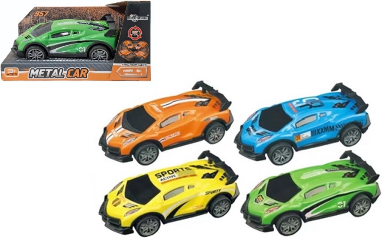 Driftující sportovní auto s frikčním pohonem