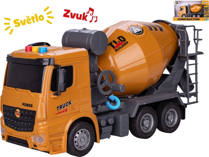 Stavební domíchávač se setrvačníkem se světly a zvuky 27 cm
