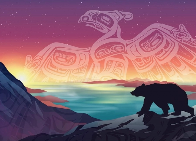 Cobble Hill Puzzle Bouřlivák a Medvěd 500 dílků