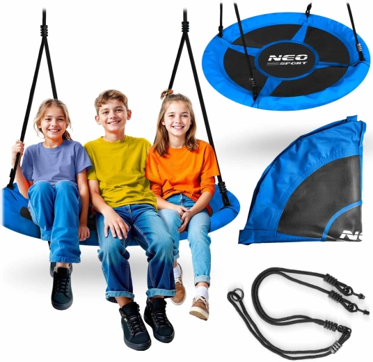 Neo-Sport kruhová houpačka čapí hnízdo Swingo 115 cm