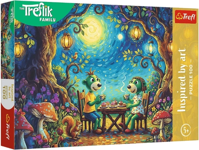 Trefl puzzle 100 dílků Inspired by Art setkání v kavárně