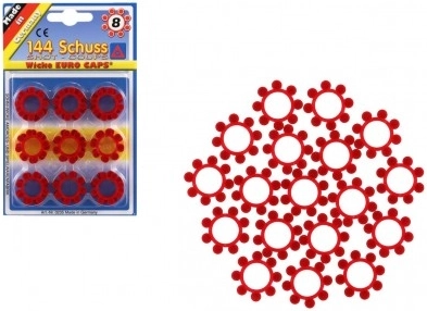 Kapsle do dětské pistole 8 ran – věnečky, 144 výstřelů