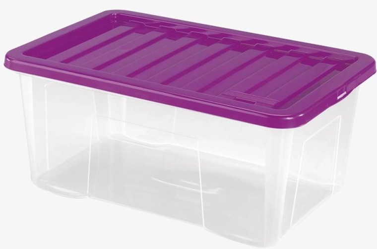 Plastový úložný box s víkem HEIDRUN Quasar 50 l