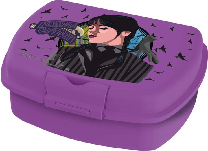 Svačinový box Wednesday z plastu 14 × 18 × 6,7 cm