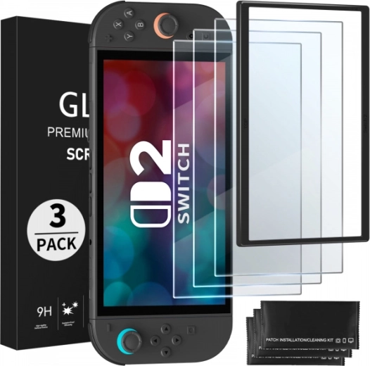 Ochranné tvrzené sklo FUNLAB pro Nintendo Switch 2 - 3 ks