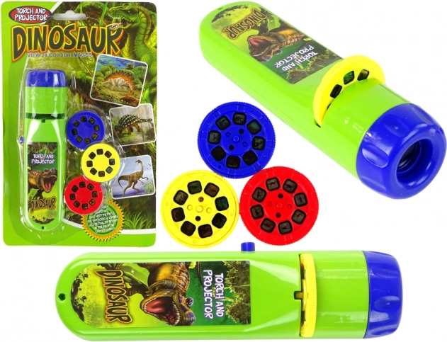 Projektorová svítilna s dinosaury a 24 snímky
