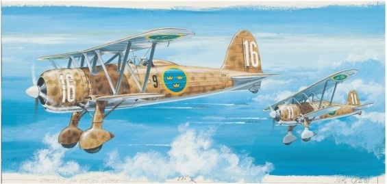 Směr model letadla Fiat CR 42 1:40 (stavebnice)