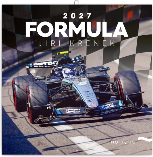 Notique nástěnný mřížkový kalendář Formula 2027, 30 × 30 cm