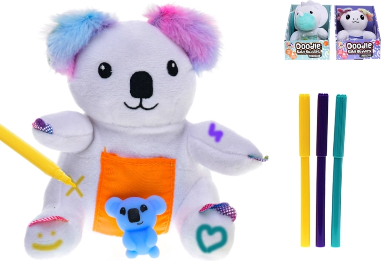 Plyšové zvířátko 15 cm – dinosaurus, koala nebo axolotl