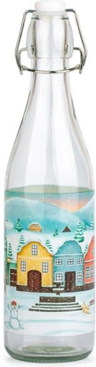 Skleněná láhev s patentním uzávěrem TORO 540 ml Vesnička