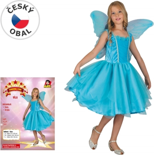 Karnevalové šaty víla pro děti 120–130 cm