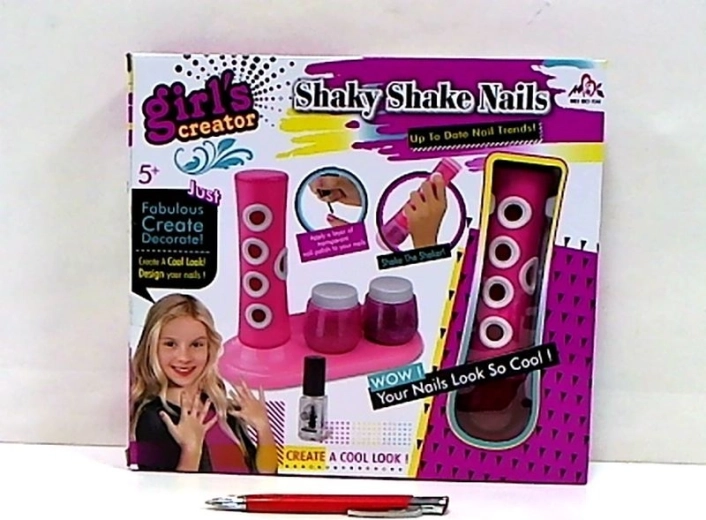 Sada na manikúru pro děti s třpytkami a shakerem