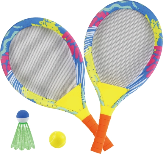 Venkovní sada na tenis a badminton 2v1 pro děti