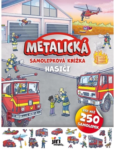 Metalická samolepková knížka hasiči