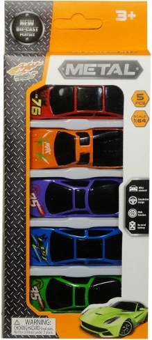 Sada pěti malých autíček