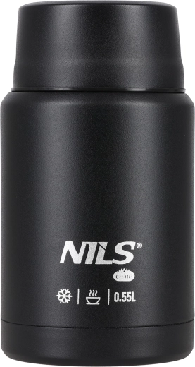 NILS Camp jídelní termoska nc3807 černá 550 ml