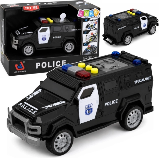 Policejní speciální radiovůz se světly a zvuky 15 cm - 1 kus