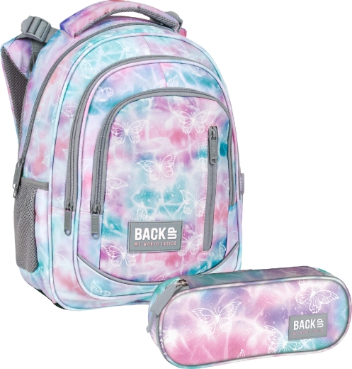 BackUP školní set Pastel magic 2v1 – batoh a penál