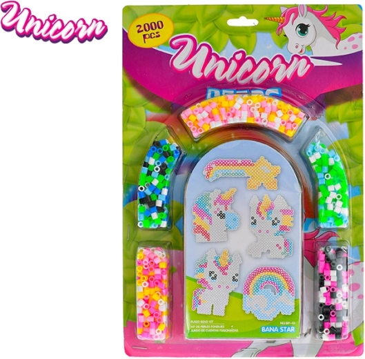 Unicorn sada zažehlovacích korálků pro děti