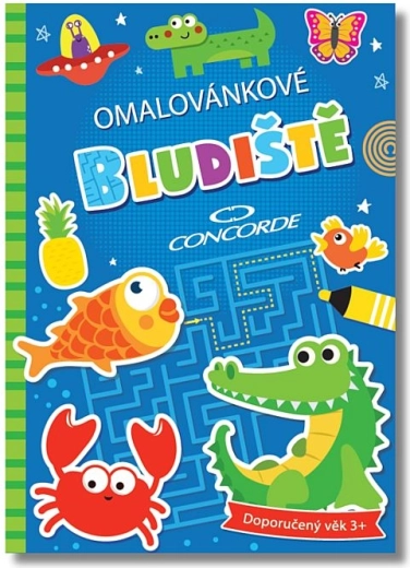 Omalovánkové bludiště Concorde – zábavné omalovánky s hlavolamy pro děti