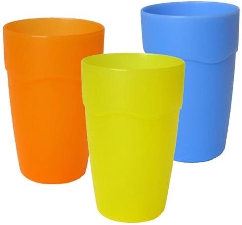 Kelímek 0,4 l z matného plastu – mix barev