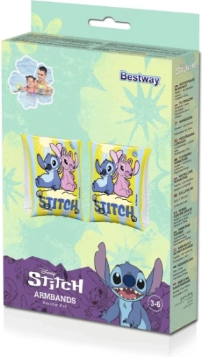 Nafukovací plovací rukávky DISNEY STITCH 23 × 15 cm pro děti 3–6 let