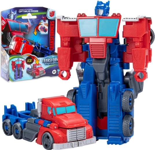 Transformers EarthSpark Optimus Prime figurka 2 v 1 1-step flip changer - 1 kus
