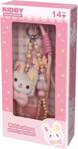 Toys Inn kreativní přívěsek na telefon růžový králík