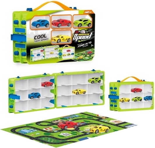 Sada autíček s kufříkem a hrací podložkou