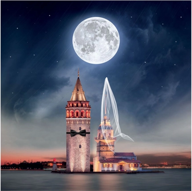 Anatolian čtvercové puzzle Svatba 1024 dílků