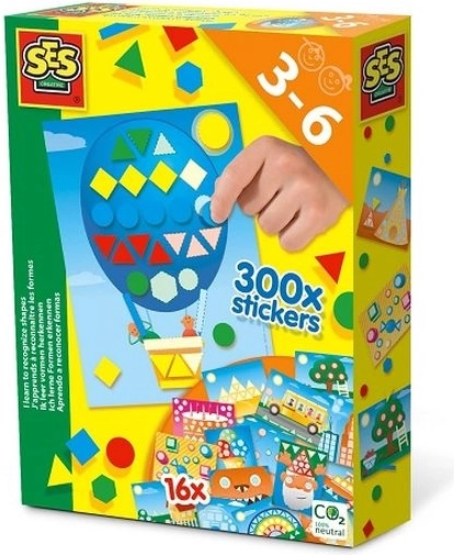 SES Creative geometrické tvary k nalepování