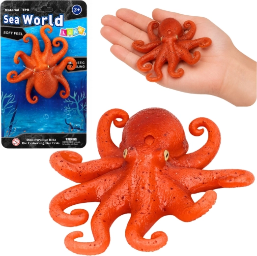 Realistická pružná gumová figurka chobotnice 14 cm