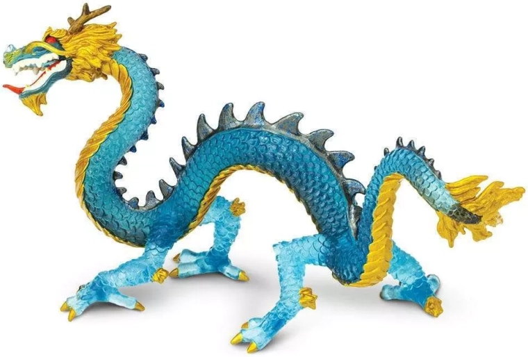 Safari Ltd. figurka drak modrý krystal - 1 kus