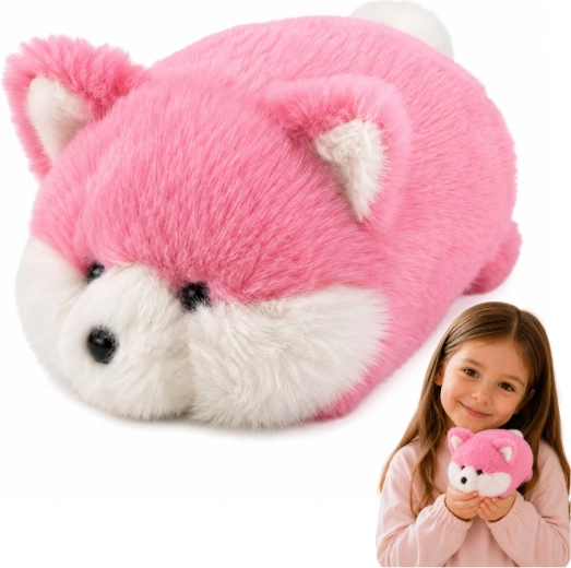 Plyšový růžový lišák mazlíček 16 cm - 1 kus
