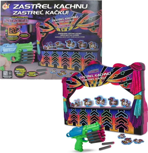 Elektronická hra kachní střelnice Hyper Neon