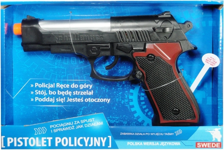 Policejní pistole s polským hlasovým modulem