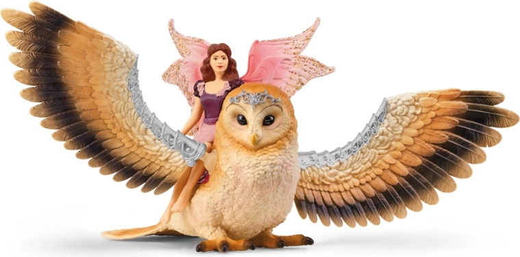 Schleich Bayala víla na letící sově