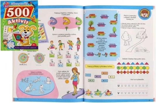 Pracovní sešit 500 zábavných aktivit CZ 21 × 28 cm