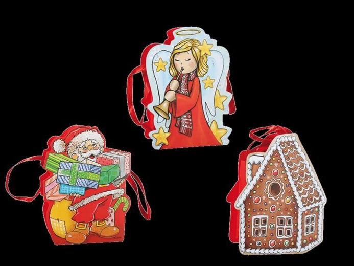 Vánoční dárková taška 19 × 15 cm, mix motivů