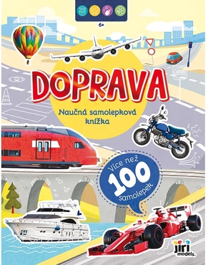Naučná samolepková knížka Doprava 6+